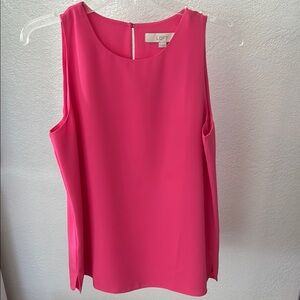 LOFT Women's Pink Sleeveless Top